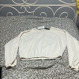 Cream Long Sleeve Top